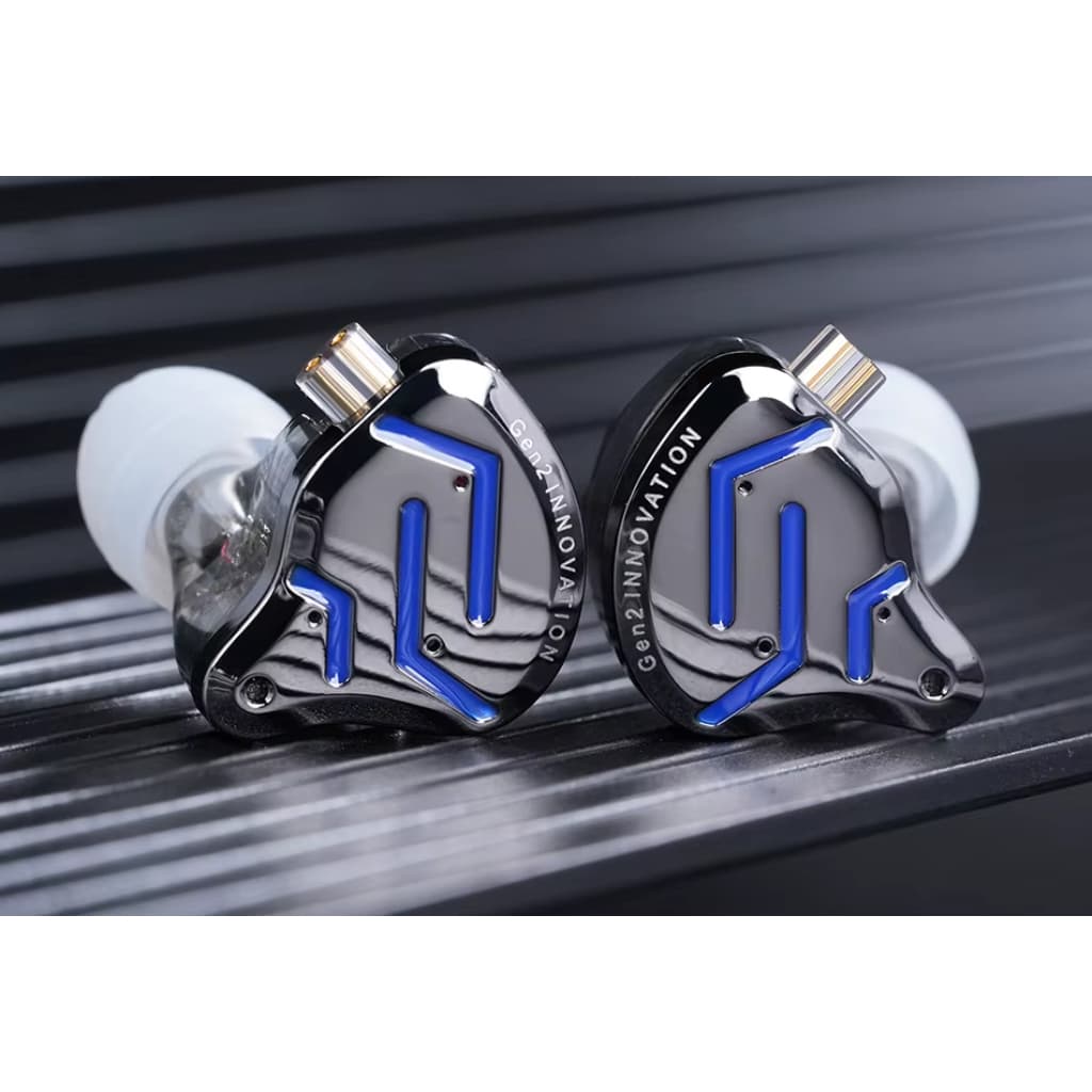 Fone de ouvido Kz Zsn Pro 2 in-ear Híbrido - Retorno De Palco 2 cabos (novo na caixa)