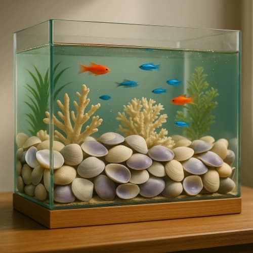 Concha do mar Natural Grande/Pequena Para aquário decoração 30 unidades casa