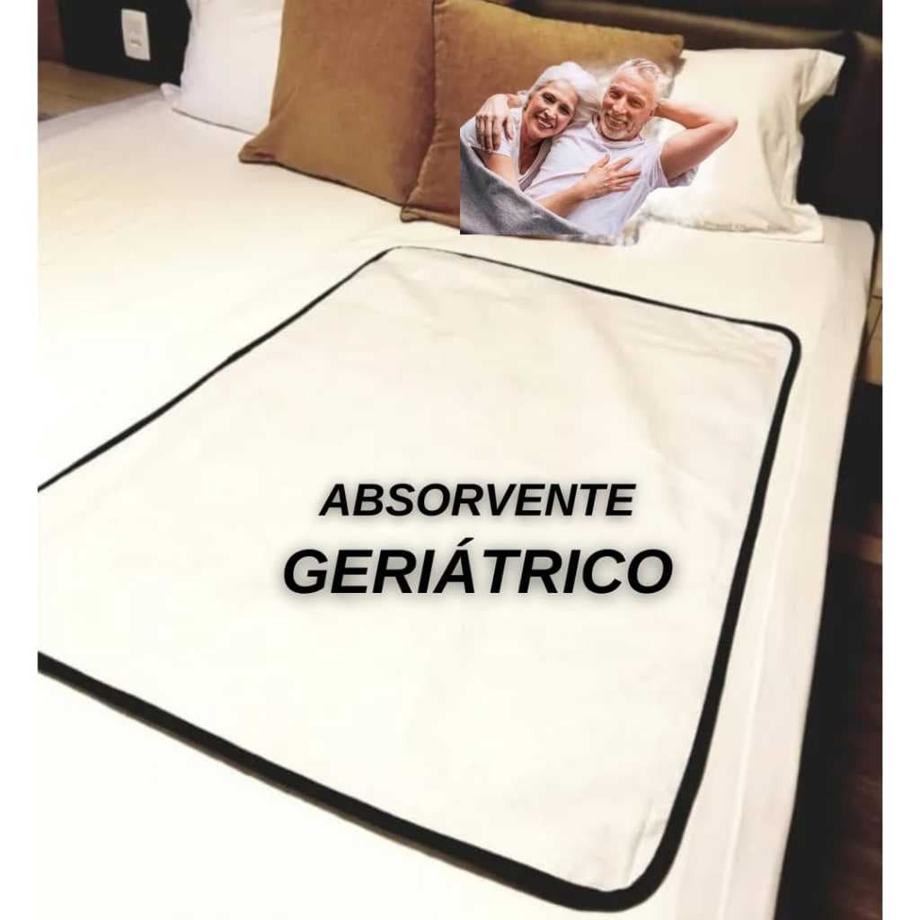 Kit 3 protetor de colchão lavável geriátrico/infantil , Tam. 100 x 90 cm, impermeável com elástico