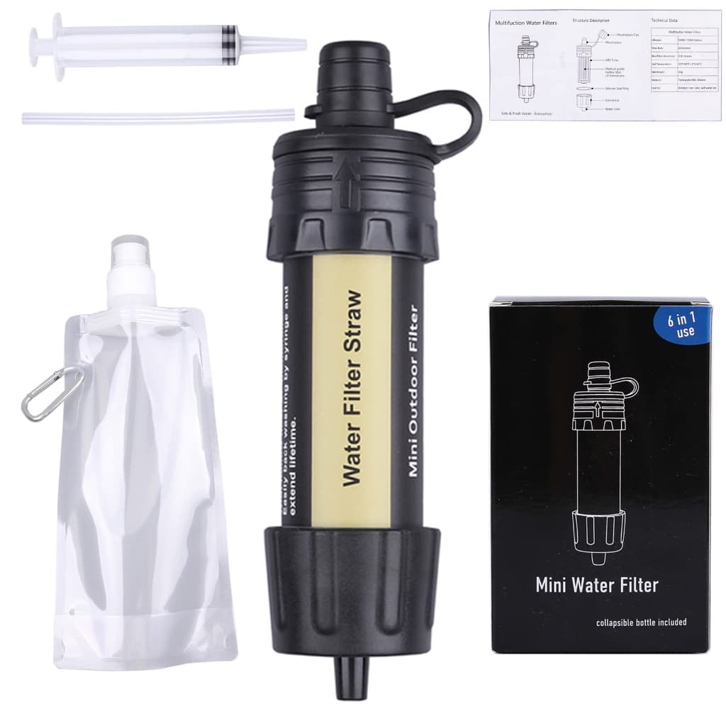 Purificador de água externo ultrafiltração membrana purificação de água canudo bebida direta filtro portátil