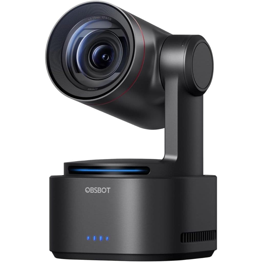 OBSBOT Tail 2 PTZR Câmera 4K 60FPS 12x Transmissão Ao Vivo Rastreamento AI 2.0 3 Eixos Controle De Gestos 50MP zoom