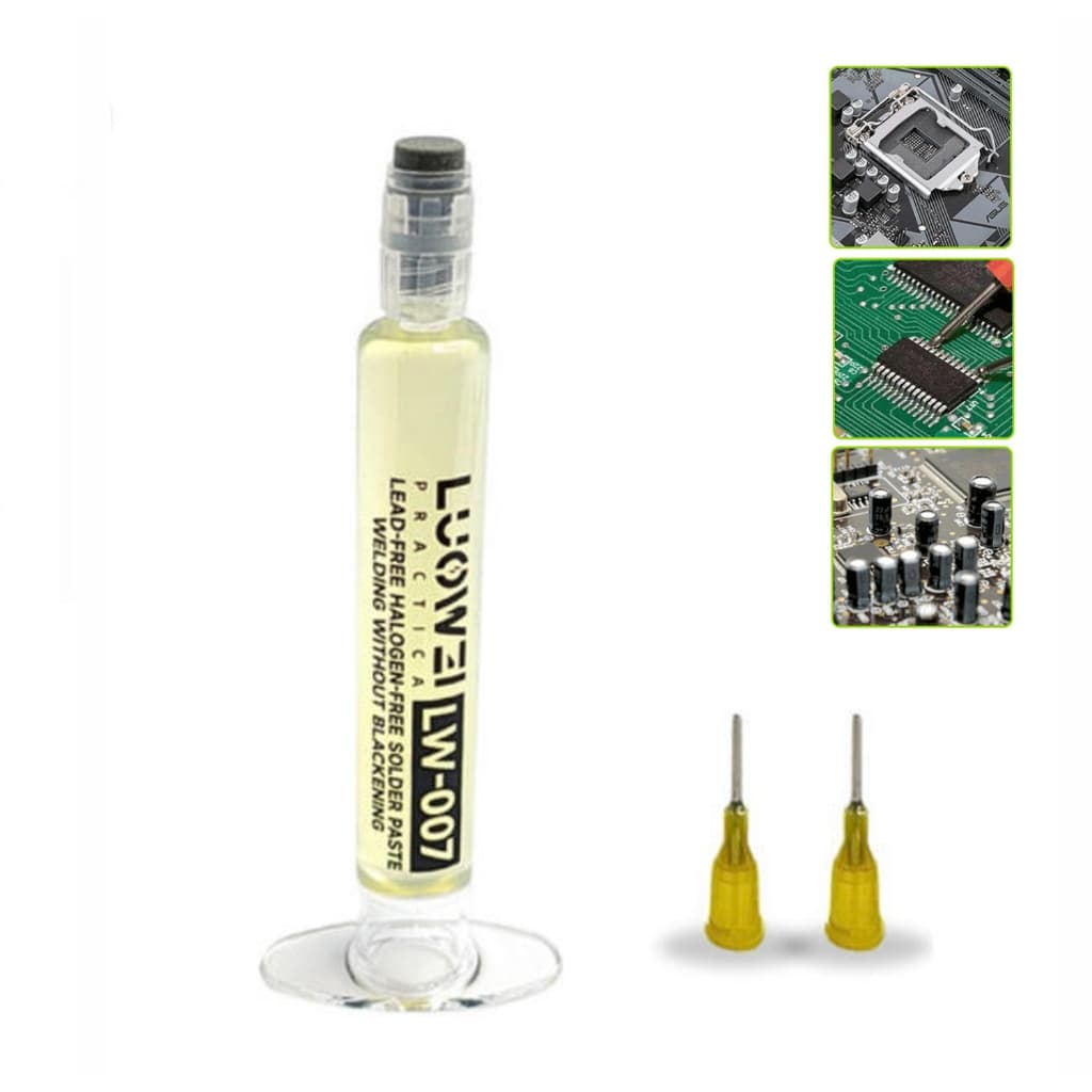Fluxo de Solda Pastoso LW-007 Seringa com 10g de Pasta para Soldar