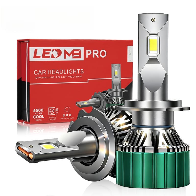 Par lâmpada led Ultra Super Led 26000lm 260w Farol de carro H4 H7 H11  6500K Canbus Com projeção