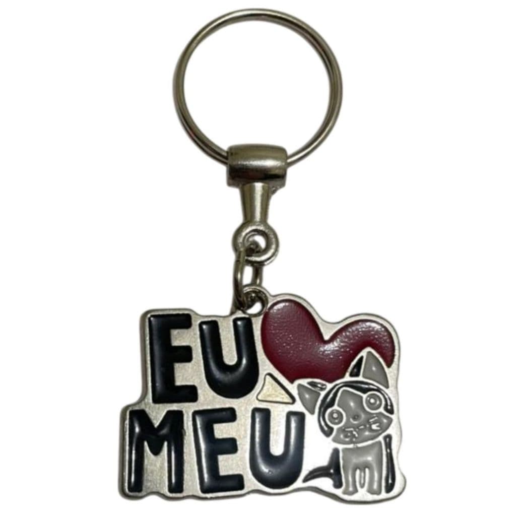 Chaveiro Eu Amo Meu Gato – Acessório Pet para Amantes de Felinos