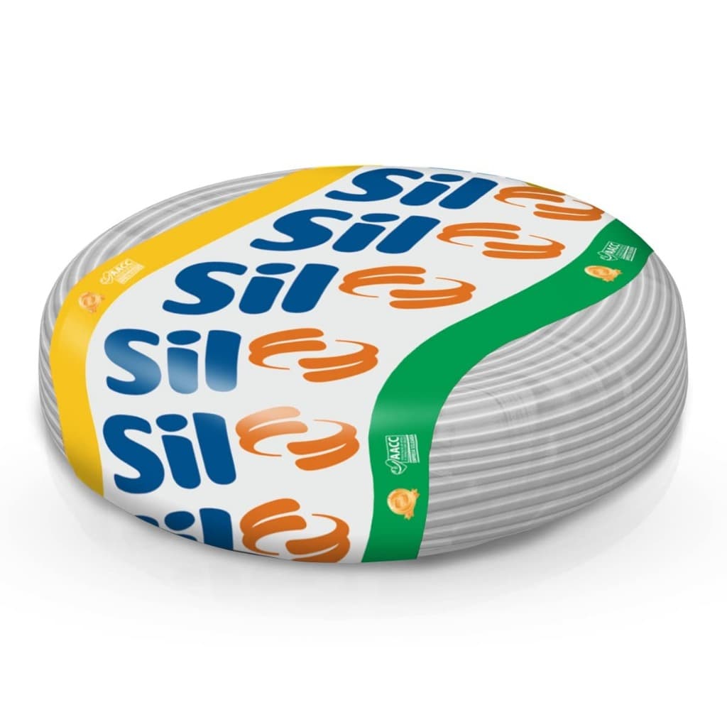 Cabo Fio Elétrico Flexível Sil 0,75mm Rolo 100 Metros Branco