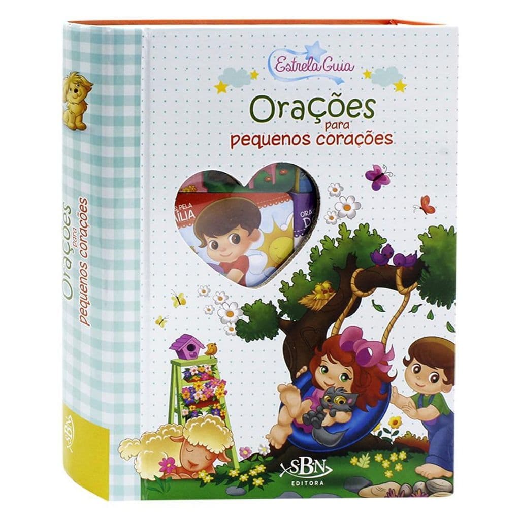 Box Orações Para Pequenos Corações Leitura Cristã Infantil Quebra Cabeça