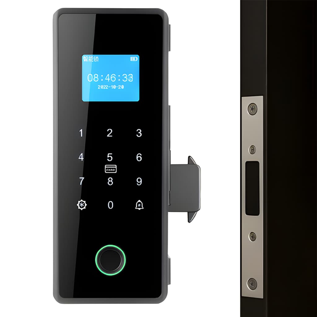 Fechadura Inteligente A Prova D'água Vidro Biometria App Tag