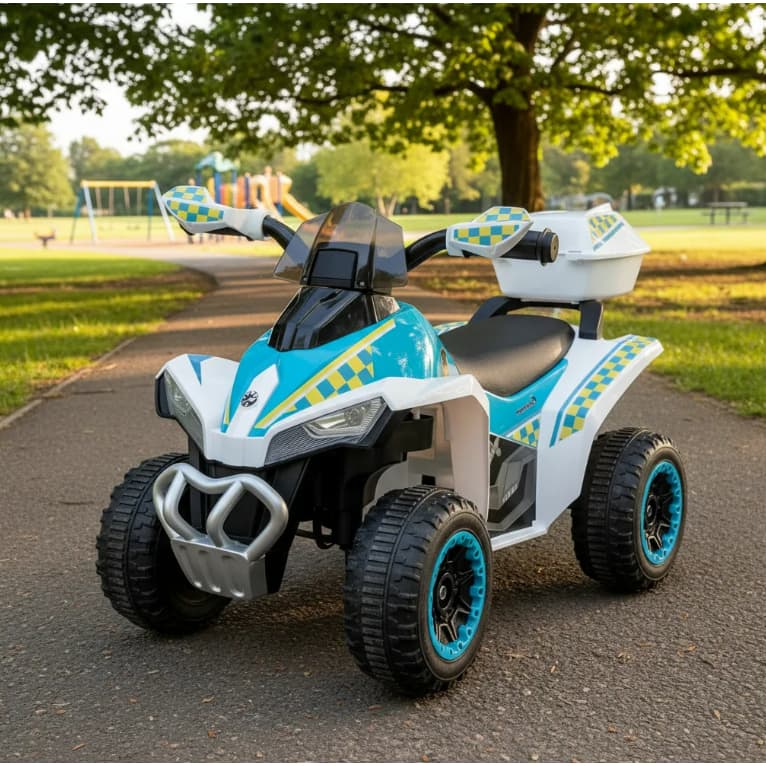 Mini Quadriciclo Elétrico Infantil Branco BW129BR