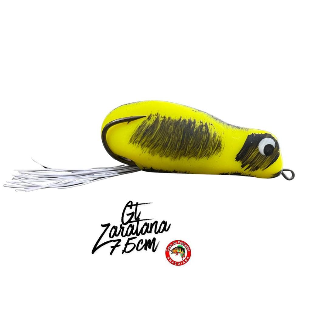 Isca Artificial Sapinho Para Traíras GT Jigs Zaratana 7,5cm 14g Frogs de Borracha Macia e Resistente a Mordida