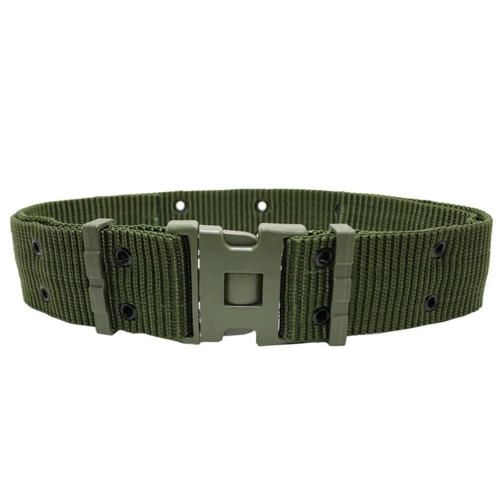 Cinto N.A de Serviço Conforto Campanha Militar Verde preto e vermelho