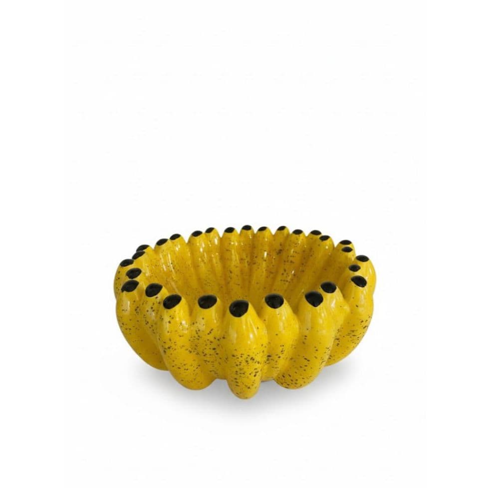 FRUTEIRA BANANA CERAMICA UNICA TAMANHO GRANDE FEITO EM CÊRAMICA .