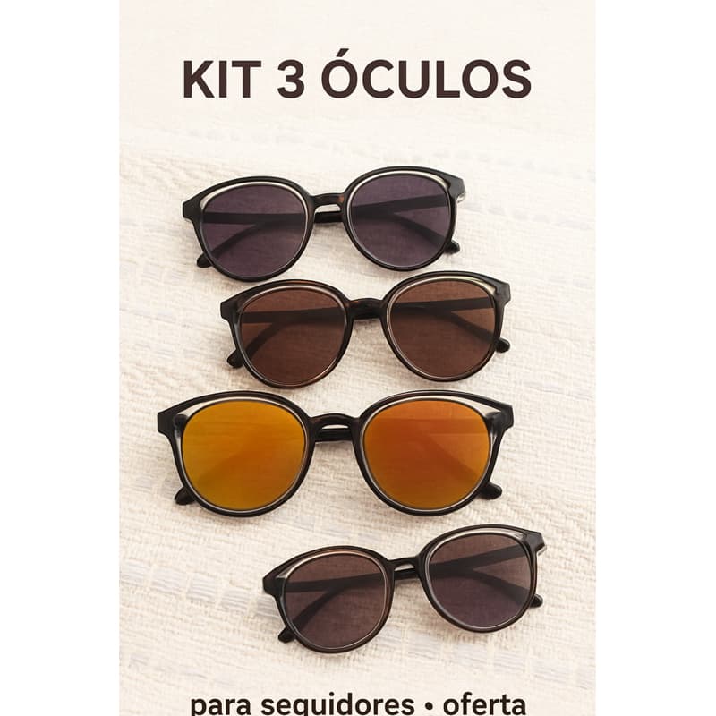 💥🚨Kit 3 ÓCULOS femininos best-sellers estilo grife #atacado #revenda feminino