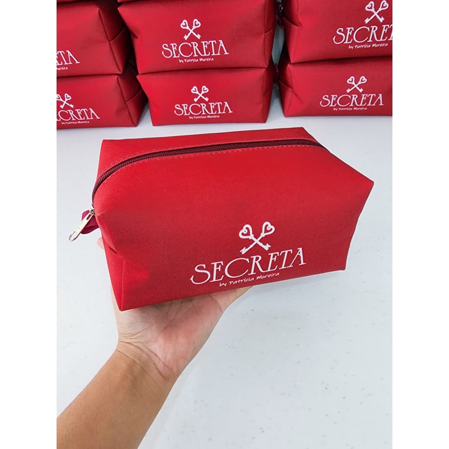 2 Necessaire Personalizada box G lembrancinha brinde com logo ou nome