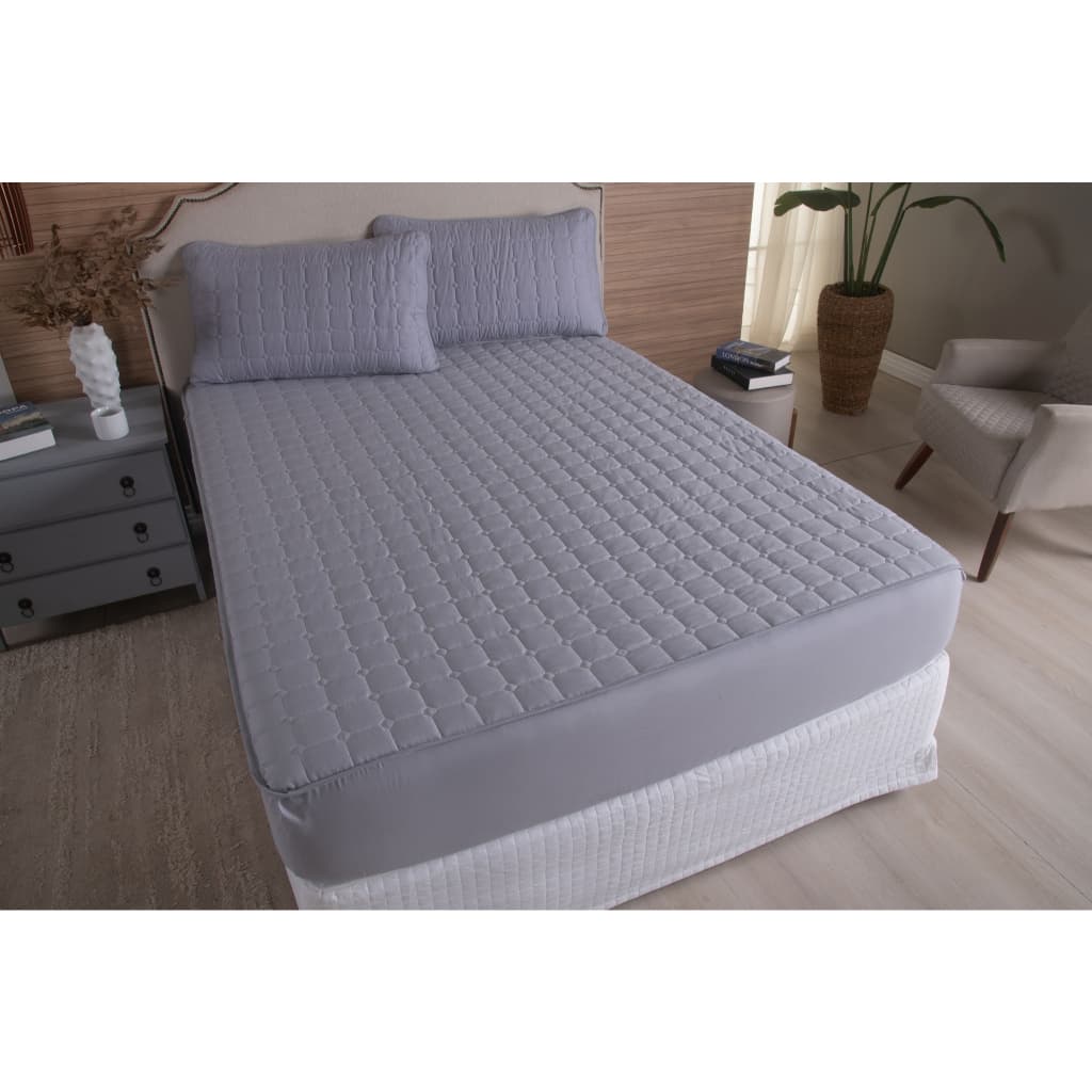 Lencol Impermeavel Matelado Com Elastico Em Toda Volta Casal Queen King e Solteiro Protetor