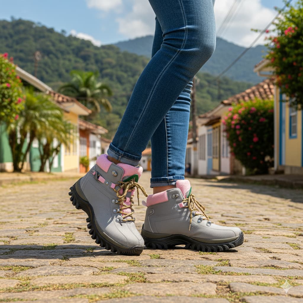 Bota Coturno Feminina em Lona Leve e Resistente Oferta Limitada BlackFriday