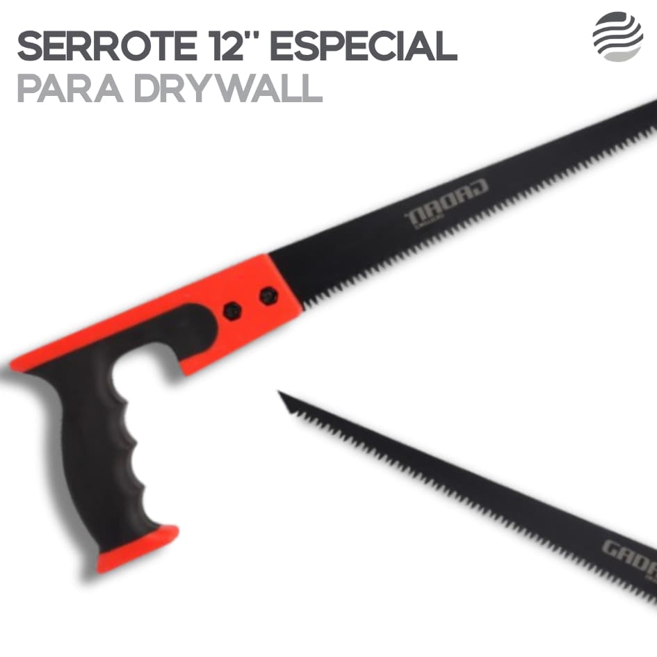 Serrote 12" Especial para Drywall com Ponta p/ Furo Inicial | Serra Manual com Cabo Anatômico