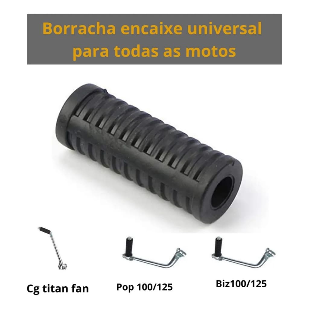 Borracha Pedal De Partida Biz Pop 100/110/125