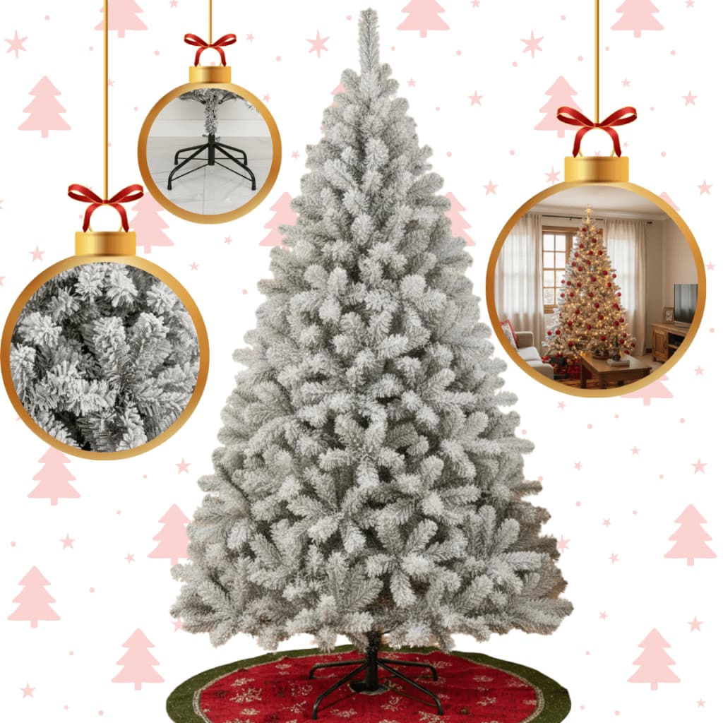 Árvore de Natal Luxo Pinheiro Nevada ou Verde 1,80m 850 Galhos Cheia Premium Decoração Natalina