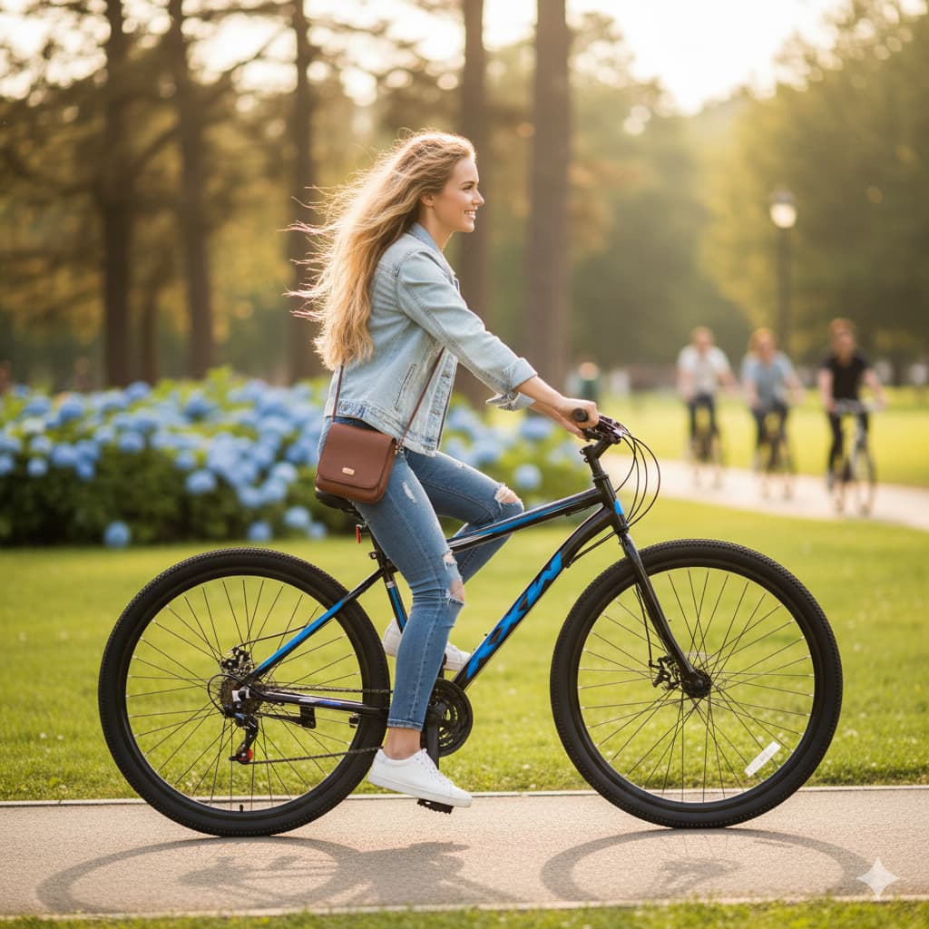 BICICLETA ARO 29 AÇO CARBONO COM FREIOS A DISCO MECANICO 21 MARCHAS MTB