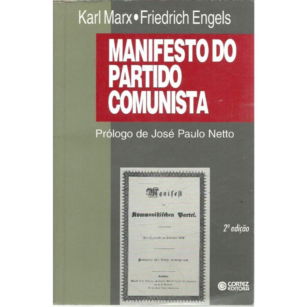 Livro Manifesto do Partido Comunista 2ª Edição