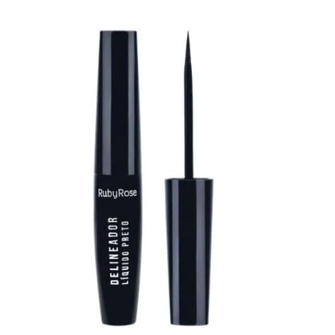 DELINEADOR LIQUIDO/RUBY ROSE/BEM PIGMENTADO/CRUELTY FREE/ PRETO/OLHO MARCADO/OLHO GATINHA/ PONTA ULTRA FINA/MAKE  ULTRA