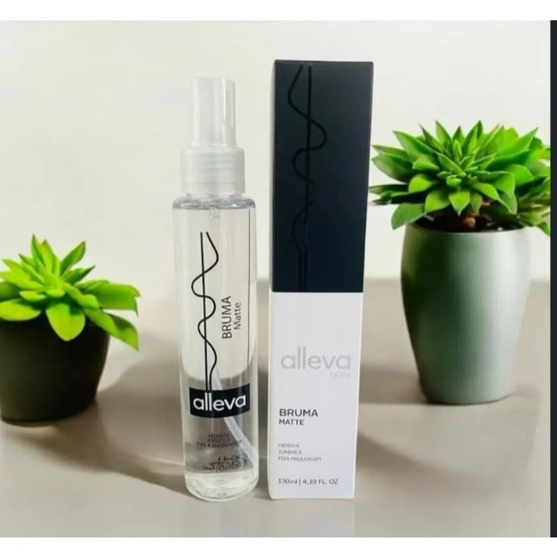 BRUMA FIXADORA/ ALLEVA/PELE OLEOSA/ MAQUIAGEM SKIN/PELE PERFEITA/LINHA VEGANA/HIDRATAÇÃO/TONIFICAÇÃO/MATTE