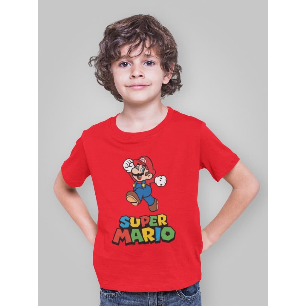 Camiseta Infantil Do Mario, Blusa Do Mario, Camiseta Super Mario, Camiseta Do Super Mario ,Roupa Infantil meninos