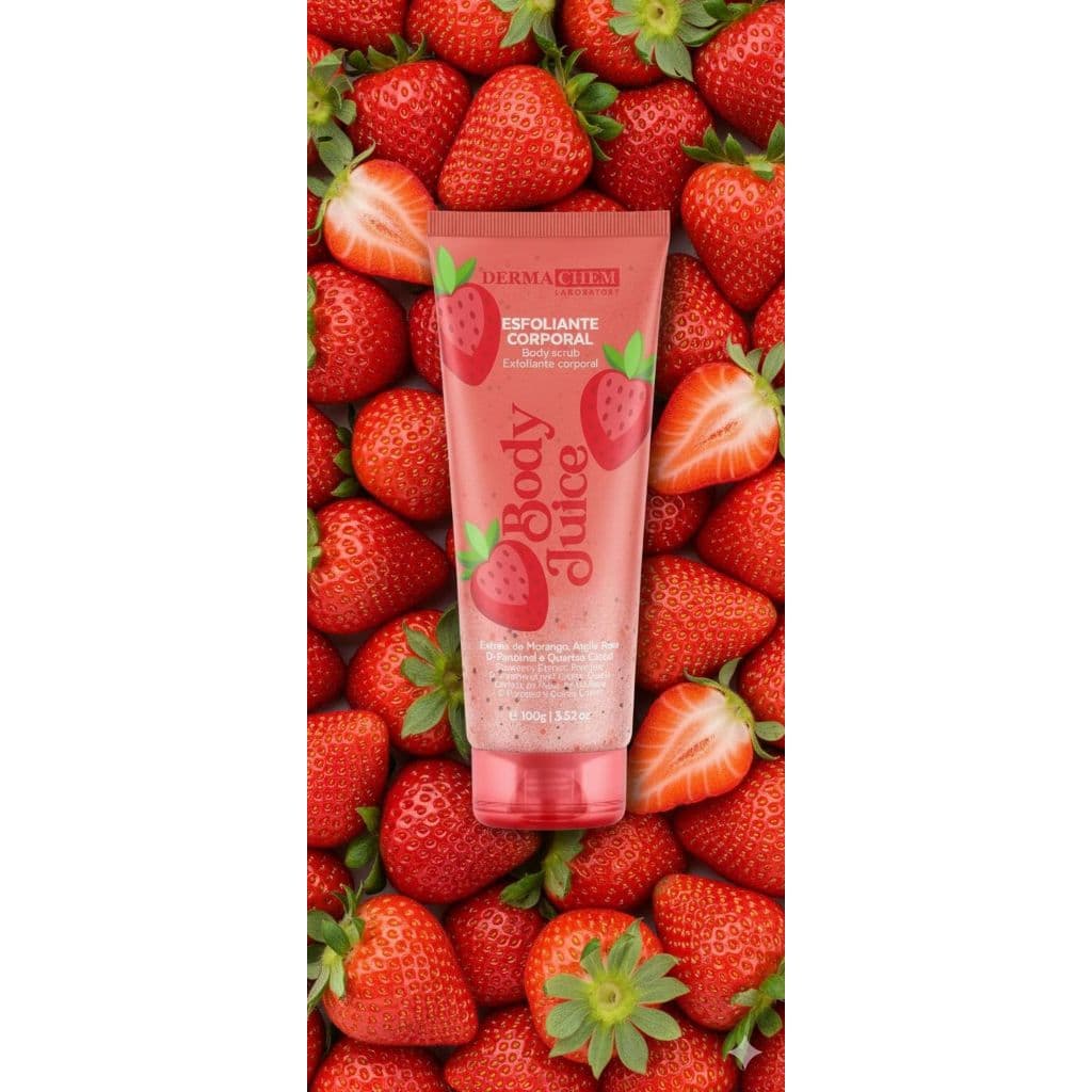 ESFOLIANTE CORPORAL DERMACHEM BODY JUICY - MORANGO - 100G