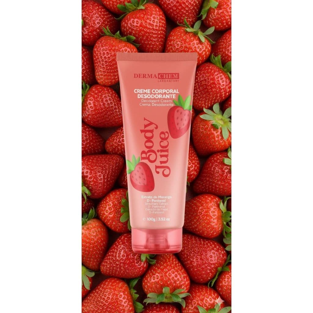 CREME CORPORAL DESODORANTE DERMACHEM BODY JUICY - MORANGO - 100G