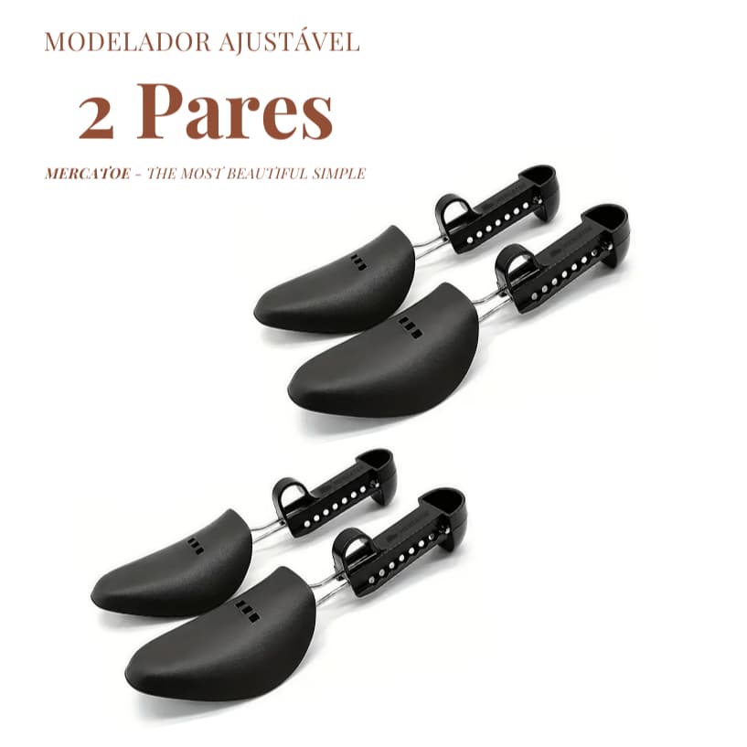 2x Pares de Alargadores ABS P ou G Modeladores Laceadores De Calçados - Sapato Tênis Sandália