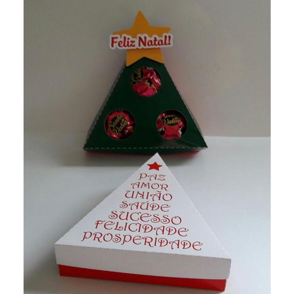 Caixas Árvore de Natal para bombons