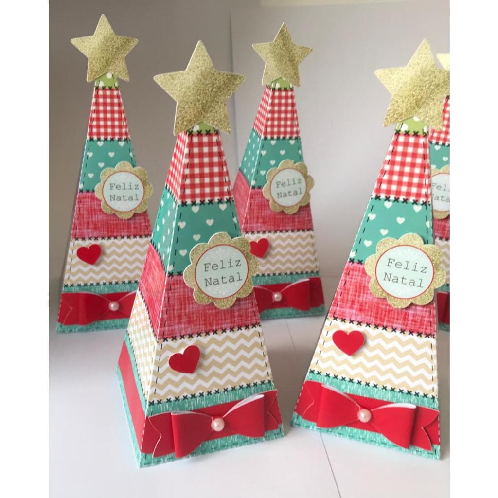 Cone árvore de Natal caixinha