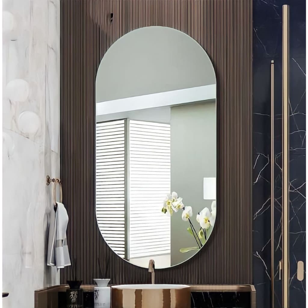 Espelho Decorativo Oval Pequeno Pinterest Sem Moldura De Parede Para Lavabo Sala Quarto Hall