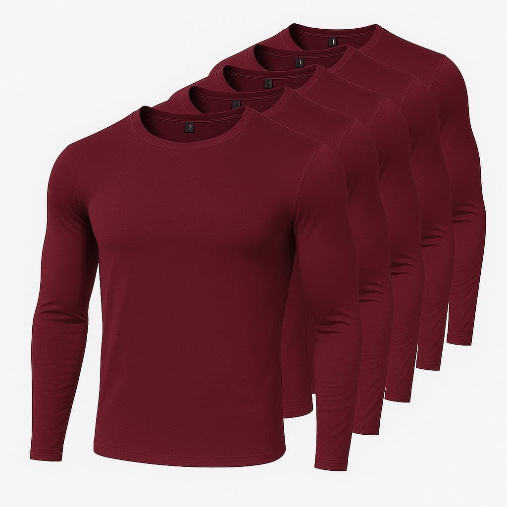 Kit 5 Camisas UV 50+ Manga Longa Masculina | Segunda Pele Térmica | Proteção Solar | Dry Fit