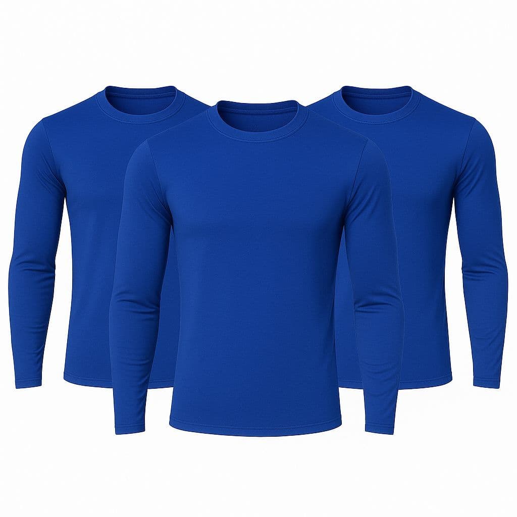 Kit 3 Camisas Térmicas Proteção UV 50+ Segunda Pele Verão Treino Praia