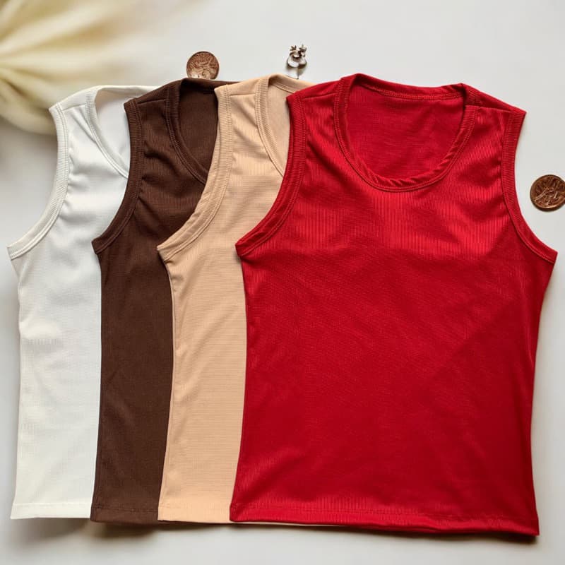 Kit 4 Regata Canelada Feminina Blusinha Básica Ribana Premium