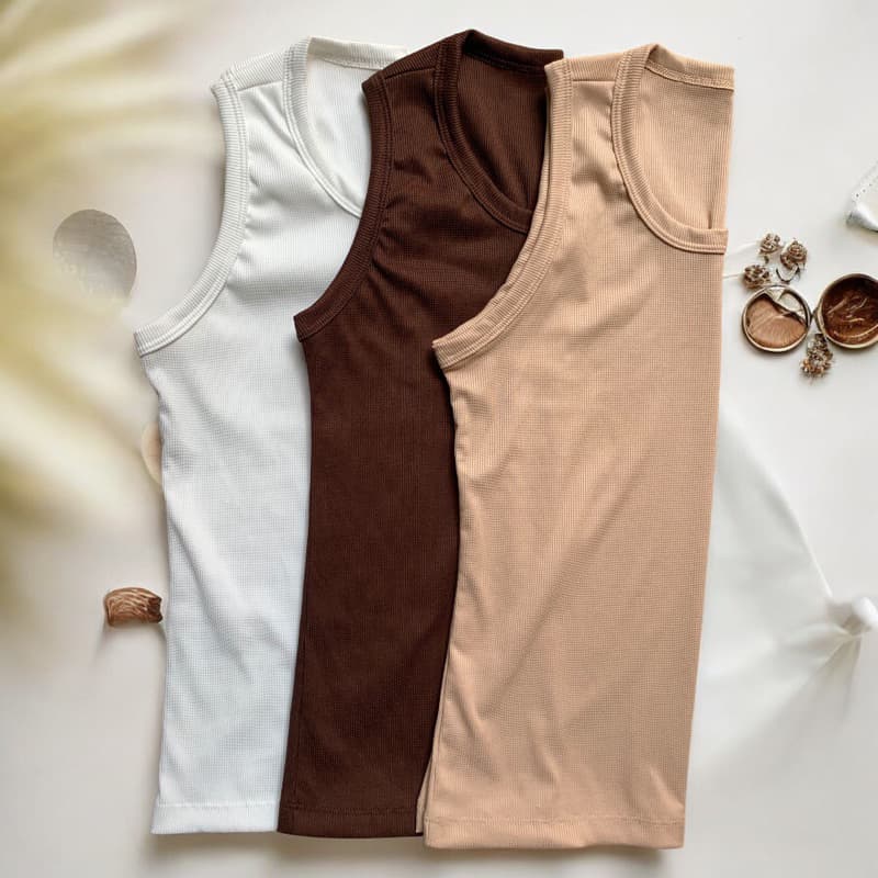 Kit 3 Regatas feminina Malha Canelada Ribana  Premium Feminina Blusinha feminina