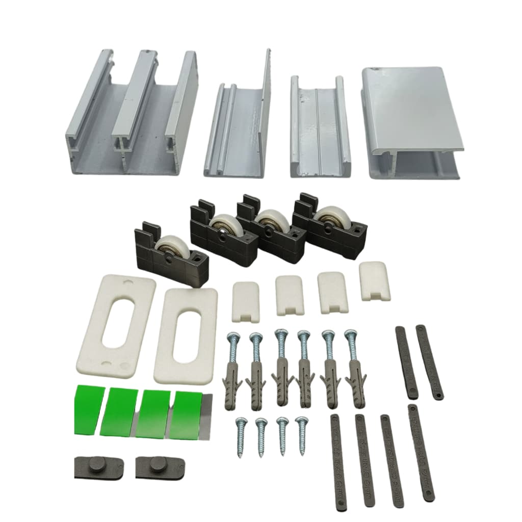 Kit Pia Alumínio Estrutura Para Vidro Ou Porcelanato Completo Fácil Montagem