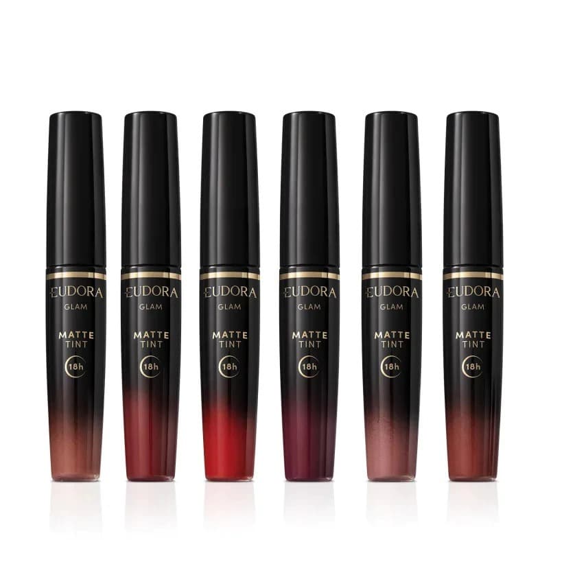 Batom Líquido 18 Horas Sem Retoque Glam Matte Tint Eudora - 4g - Maquiagem
