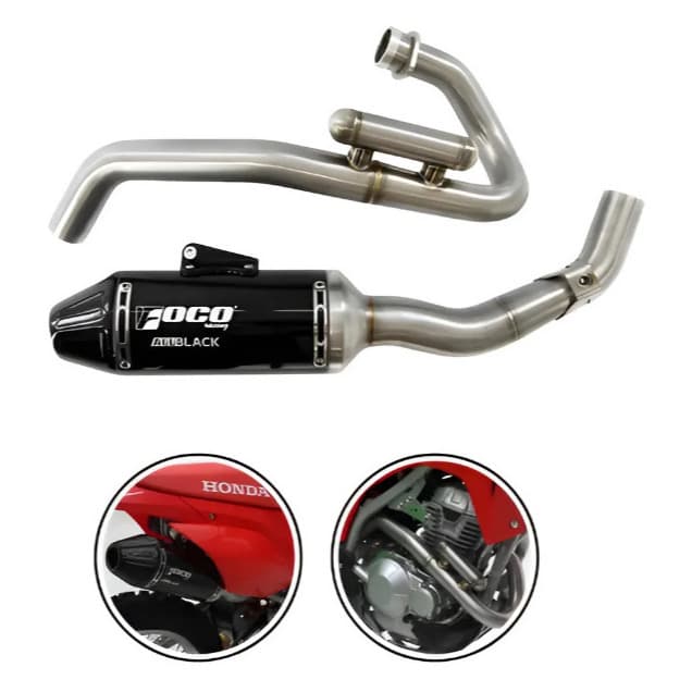 Escapamento Foco All Black Completo Crf-300f 2026