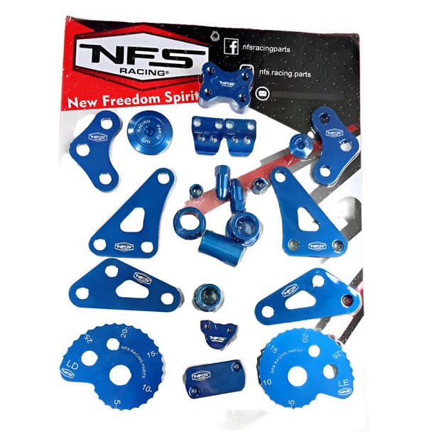 Kit De Peças Anodizadas Crf300f 2025 Lançamento Alumínio Azul