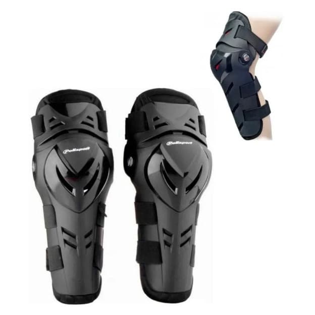 Joelheira Polisport Devil Semi-articulada Polisport Indicada uso diário e offroad