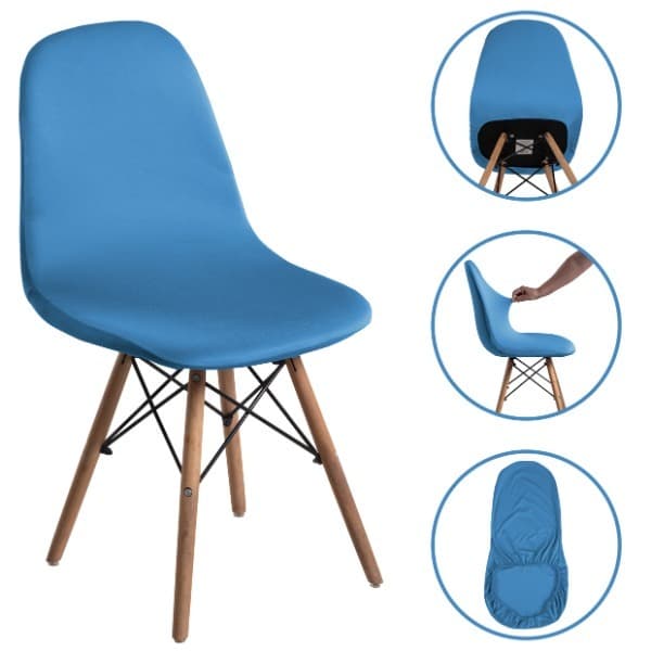 Kit 4 Capa de Cadeiras Charles Design Moderno