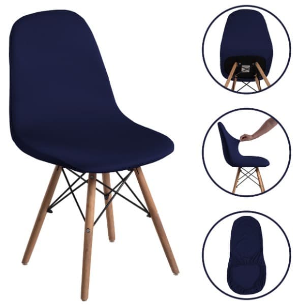 Kit Conforto 8 Capas para Cadeiras Charles