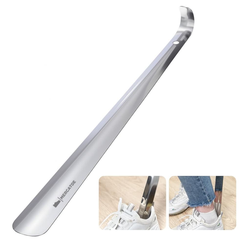 Calçadeira Aço Inox para Sapatos 42cm | Sandálias | Tênis - Idosos Obesos Grávidas