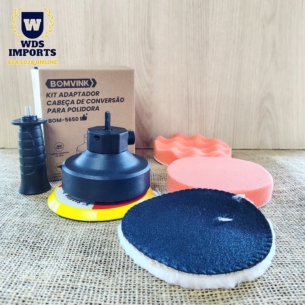 Adaptador Cabeça Polidora Politriz Para Furadeira - Bomvink