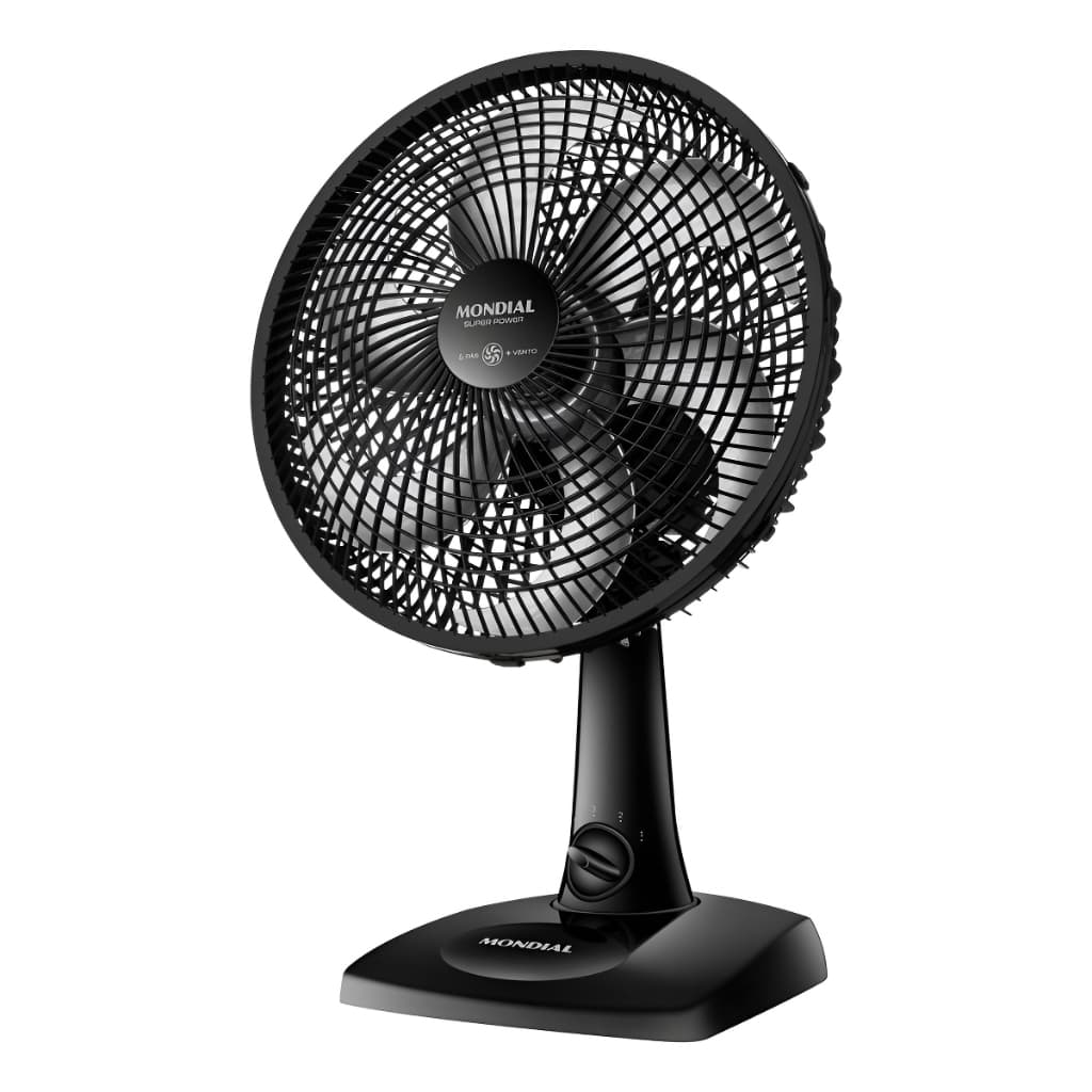VENTILADOR MONDIAL VSP30B SUPER POWER 30CM 6 PAS 3 VEL 127V PRETO