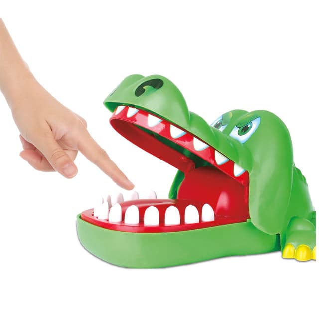 Brinquedo Crocodilo Engraçado Boca Jogo Dentista Mordida Dedo Jacaré Roleta Jogo Brinquedo