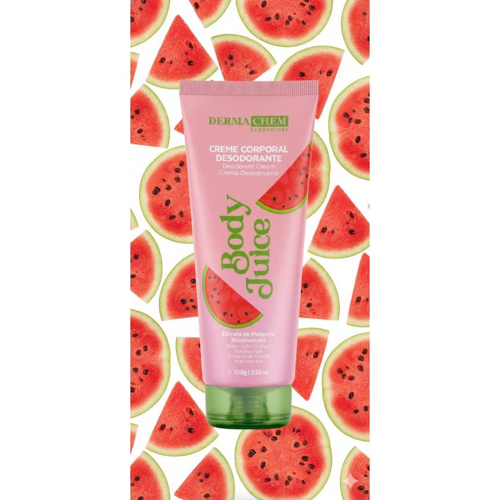 CREME HIDRATANTE CORPORAL DESODORANTE DERMACHEM BODY JUICY - MELANCIA - 100G