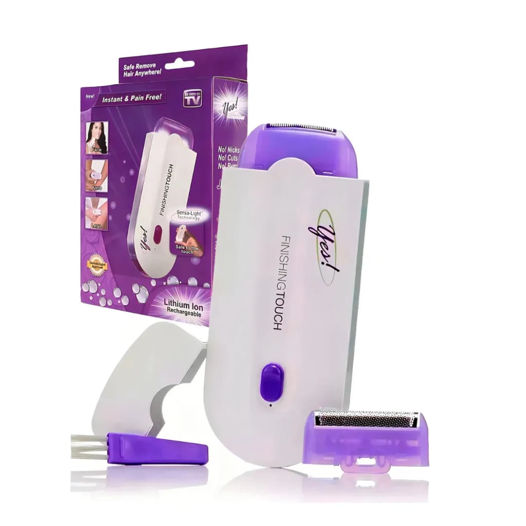 Depilador Intimo Virilha Efeito Laser Portátil Pelos Corporal Flex Cor Branco